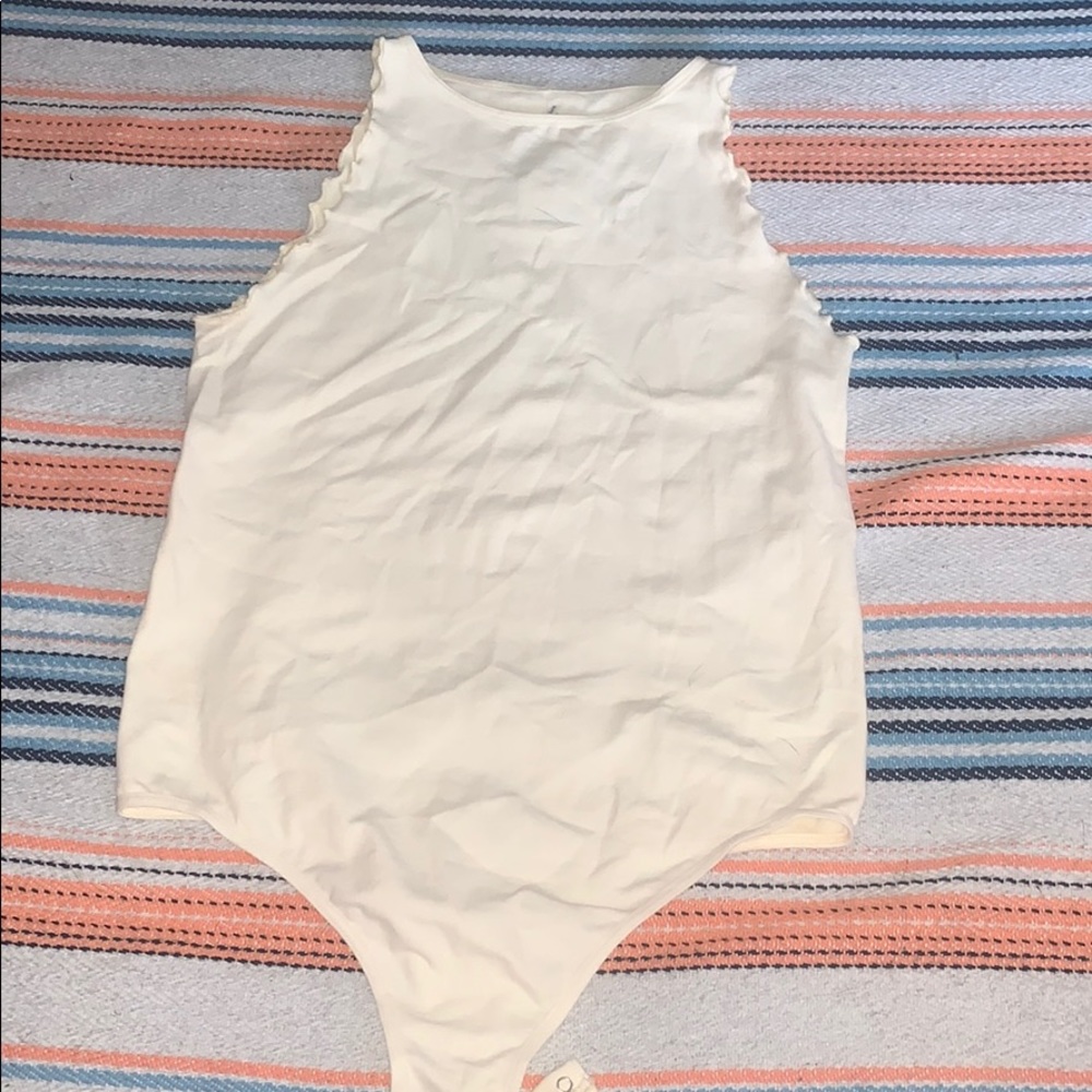 free people cream body suit